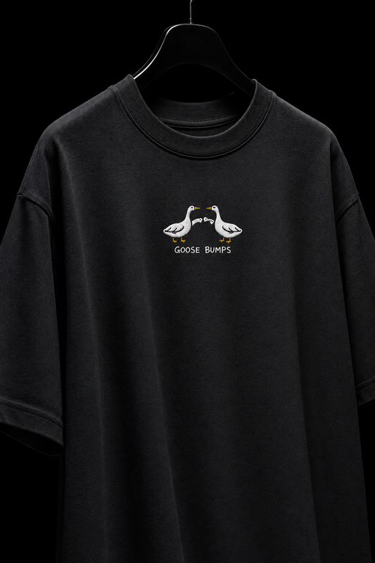 Goose Bumps- Embroidered Oversized tee