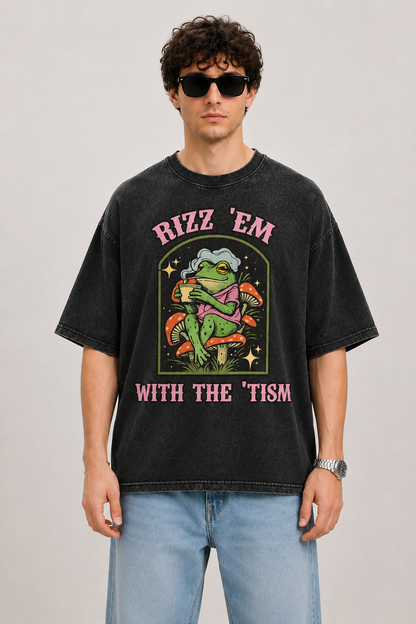 Rizz 'Em-Vintage Fade Tee
