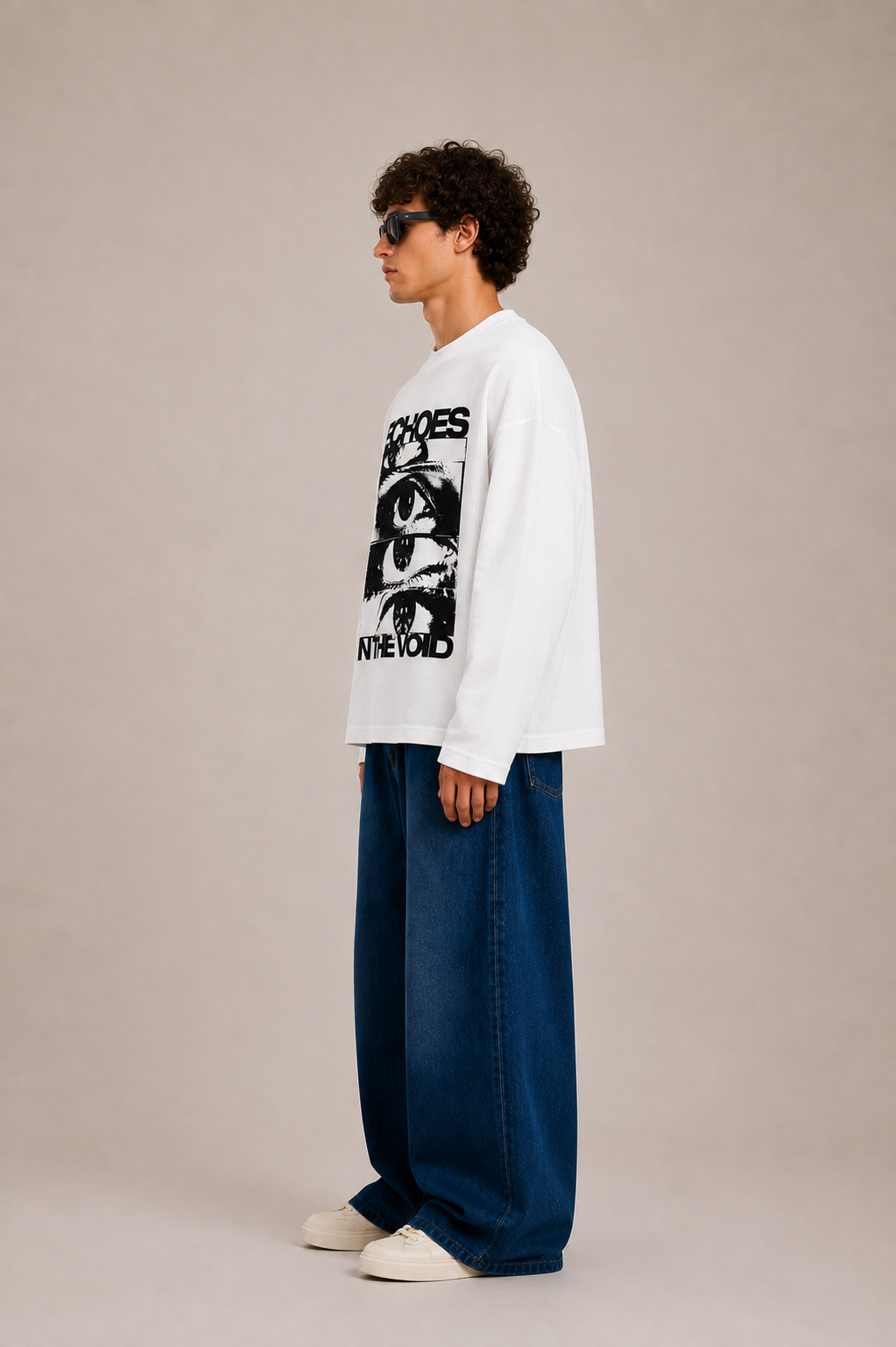 Echoes in the Void-Oversized Waffle tee
