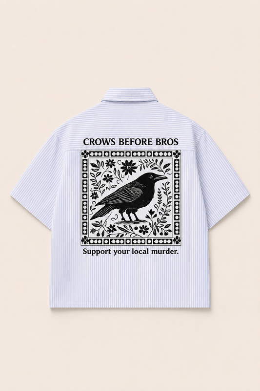 Crows Before Bros Boxy Shirt