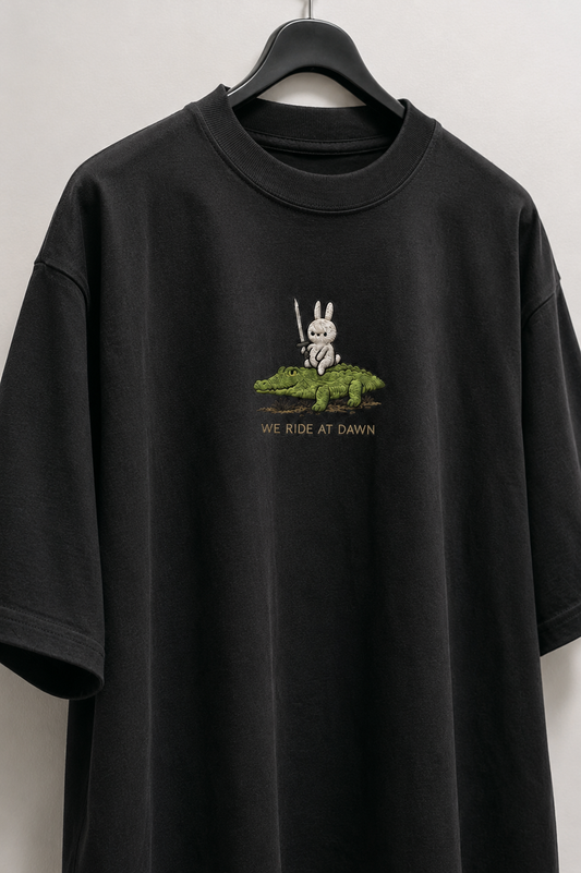 Dawn Raiders Embroidered Oversized tee