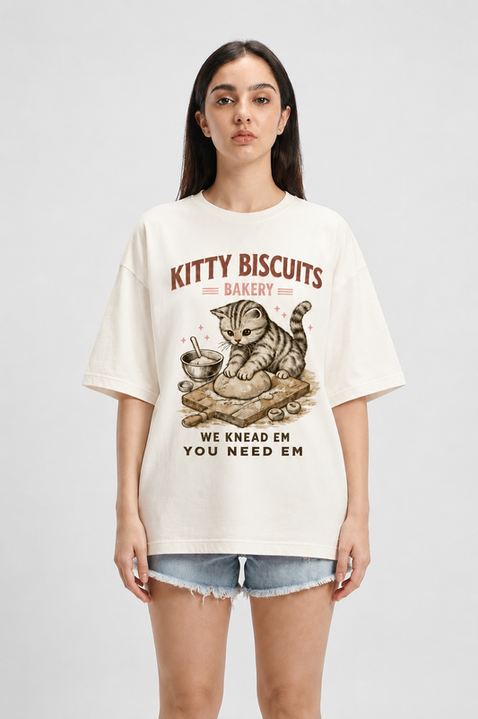 Kitty Biscuit-Oversized tee