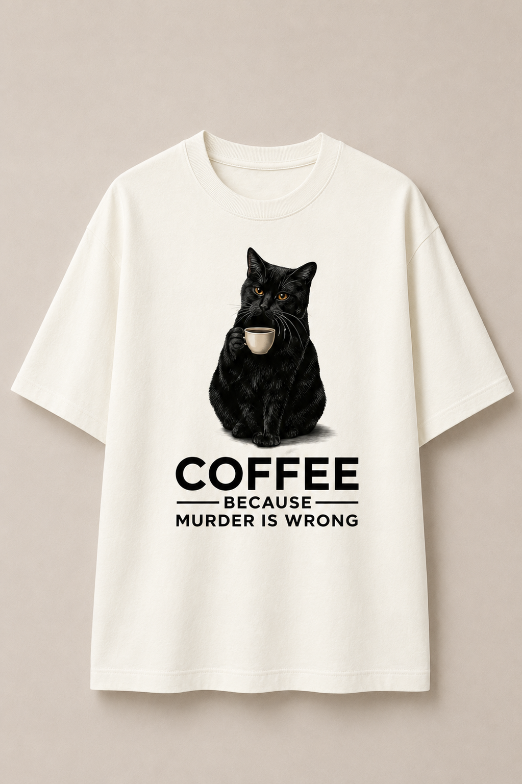 Murder Is Wrong-Oversized Tee