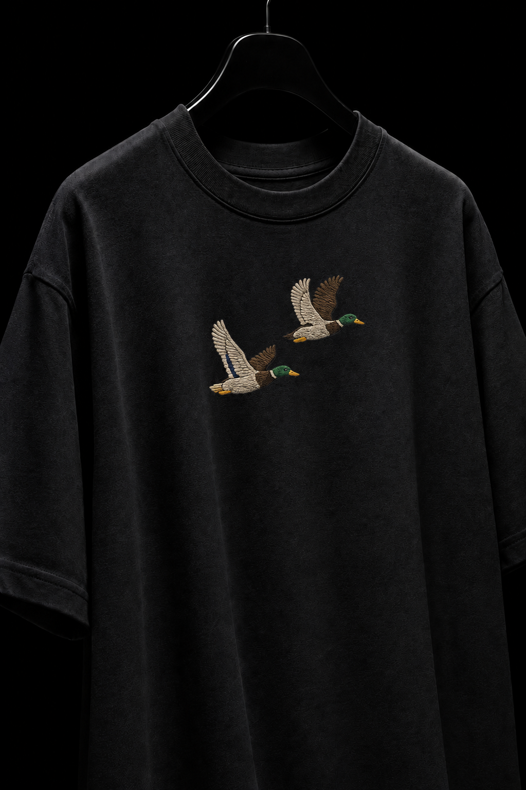 Twin mallard Embroidered Oversized tee