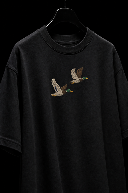 Twin mallard Embroidered Oversized tee