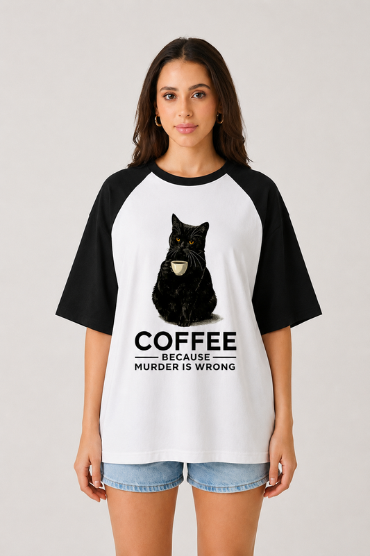 Murder Is Wrong-Oversized tee