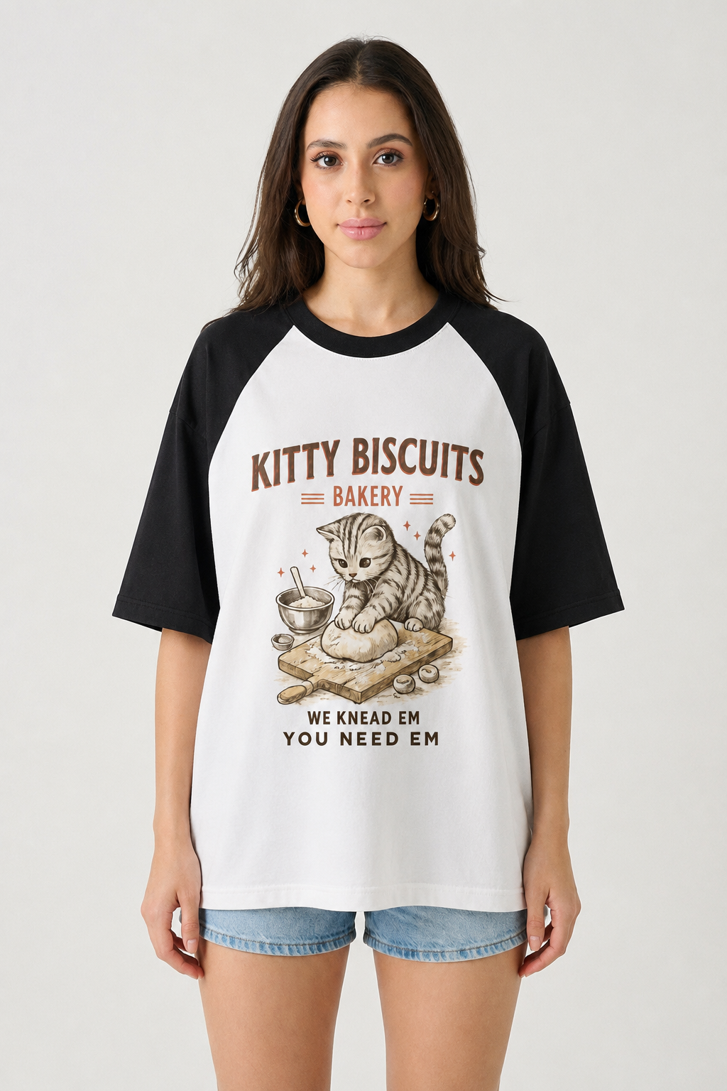 Kitty Biscuit-Oversized tee
