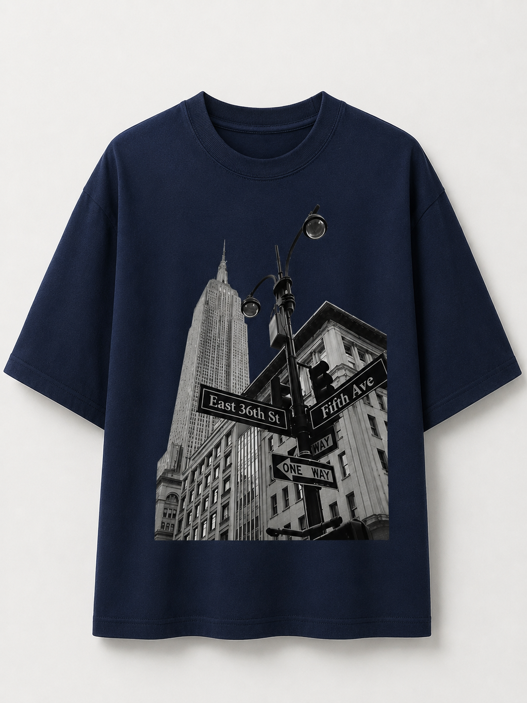 Midtown Noir Oversized Tee