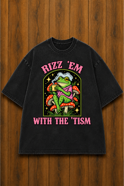 Rizz 'Em-Vintage Fade Tee