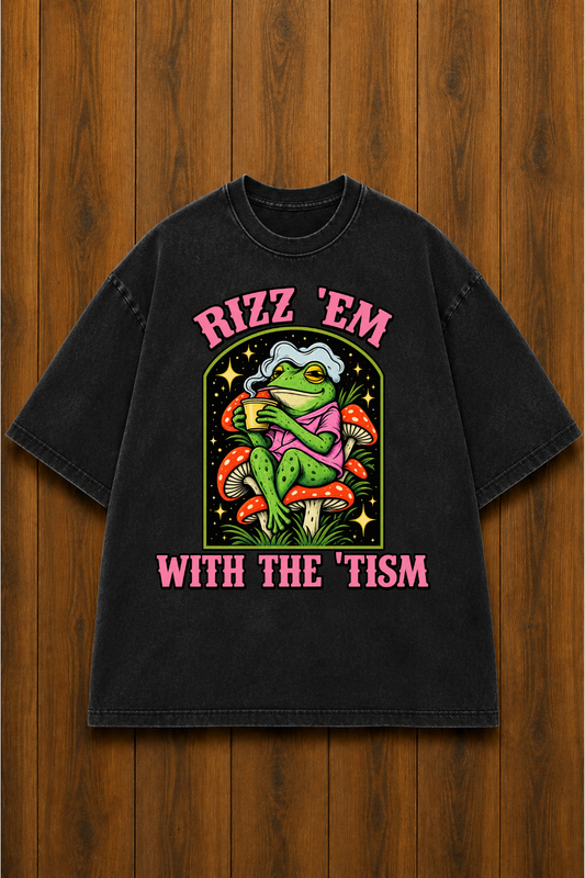 Rizz 'Em-Vintage Fade Tee