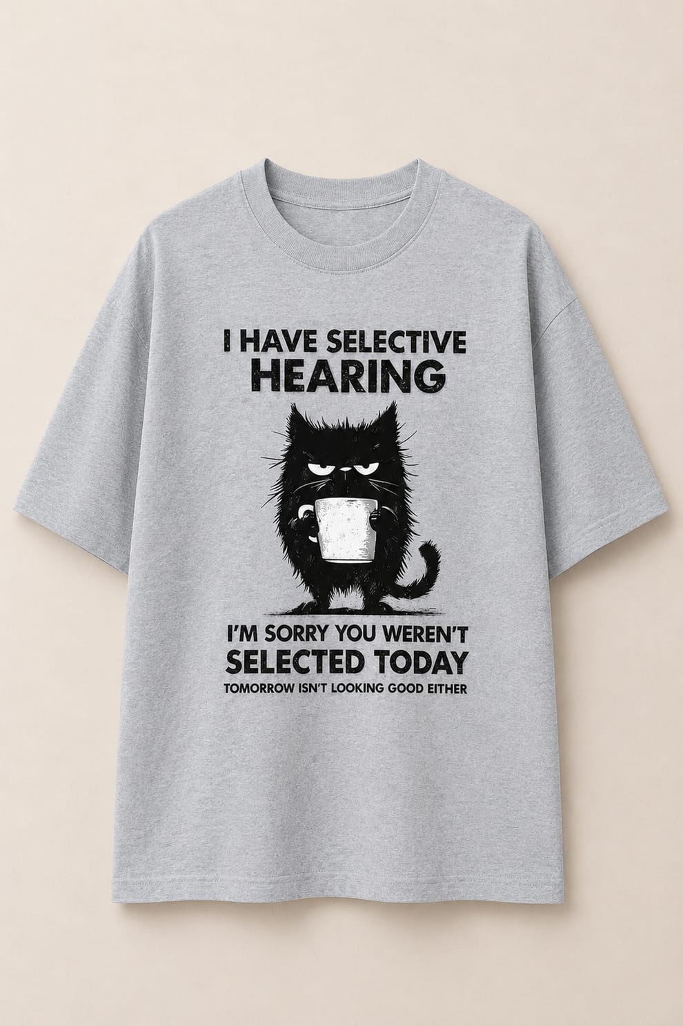 Selective Hearing-Oversized Tee