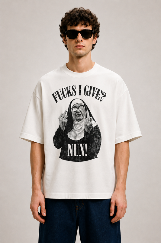 Fucks i give? Nun! Oversized tee
