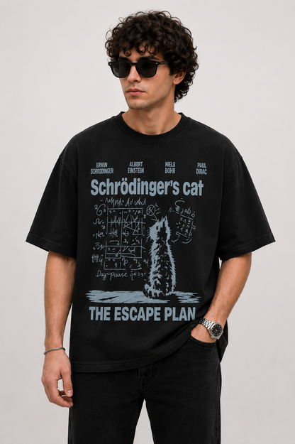 Schrodinger's Cat-Oversized tee