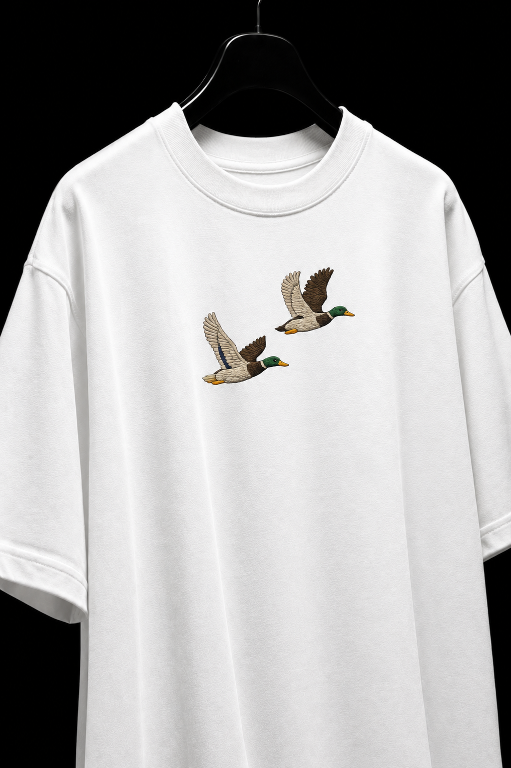 Twin mallard Embroidered Oversized tee