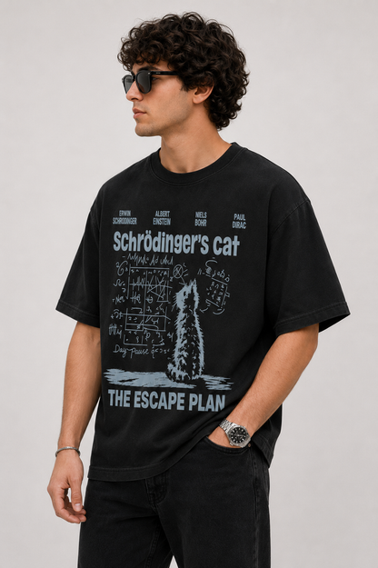 Schrodinger's Cat-Oversized tee