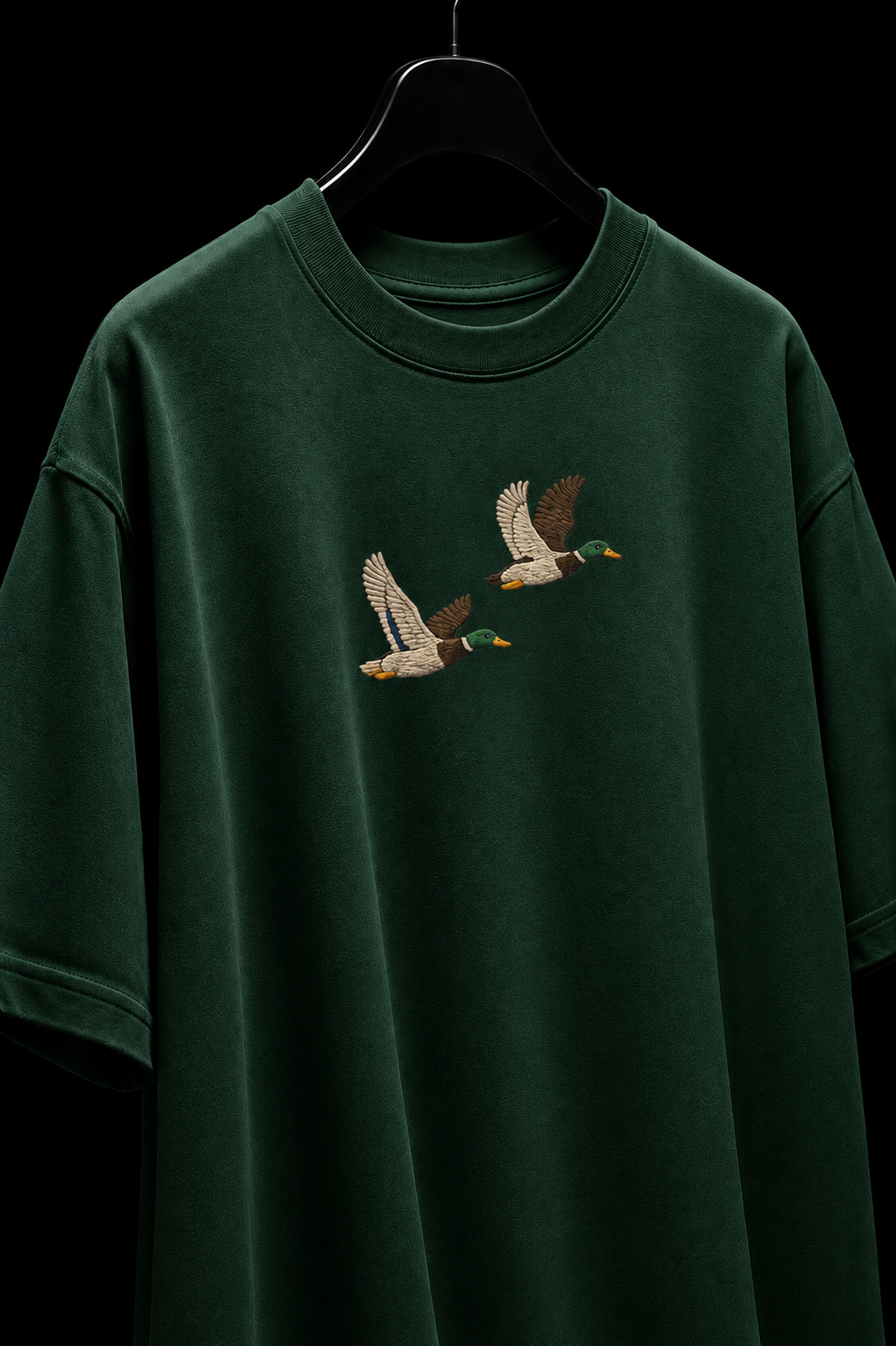 Twin mallard Embroidered Oversized tee