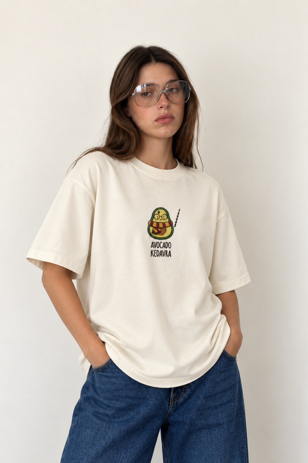 Wizardcado Embroidered Oversized Tee
