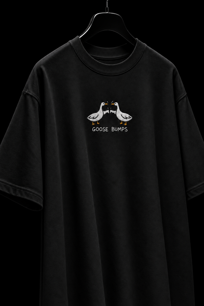 Goose Bumps- Embroidered Oversized tee