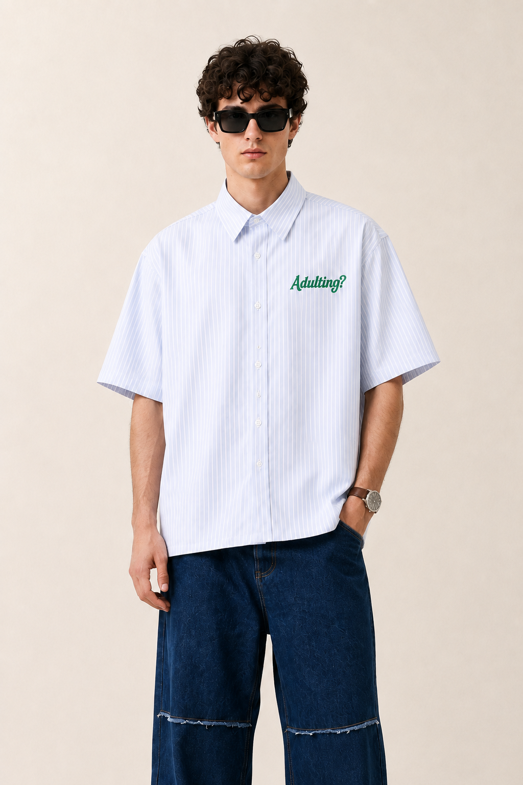 Adulting-Premium Boxy fit Shirt