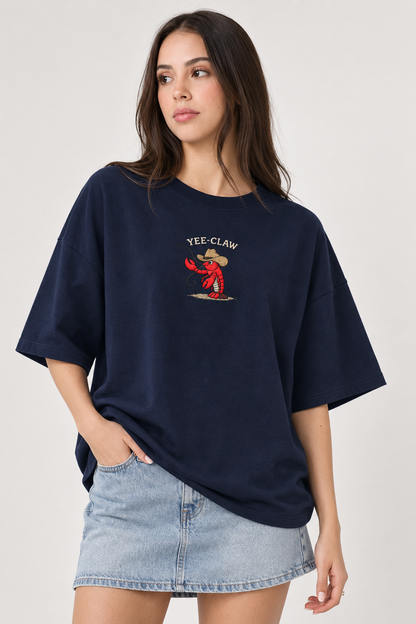 Yee-Claw Embroidered Oversized tee