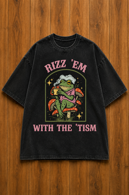Rizz 'Em-Vintage Fade Tee