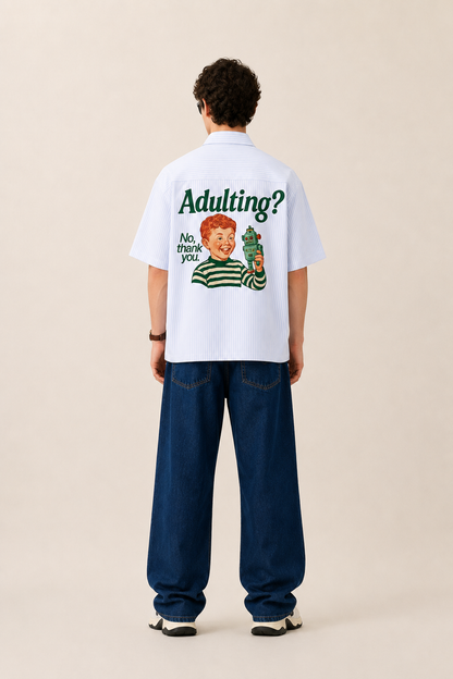 Adulting-Premium Boxy fit Shirt