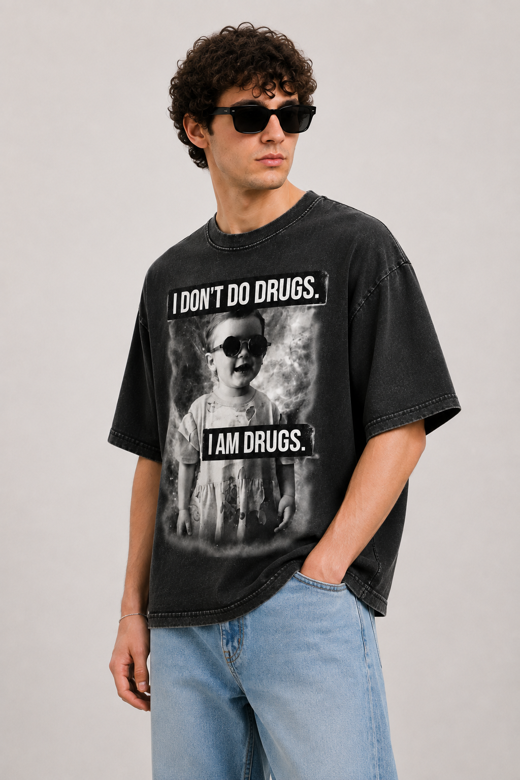 I dont do drugs-Vintage Fade Tee