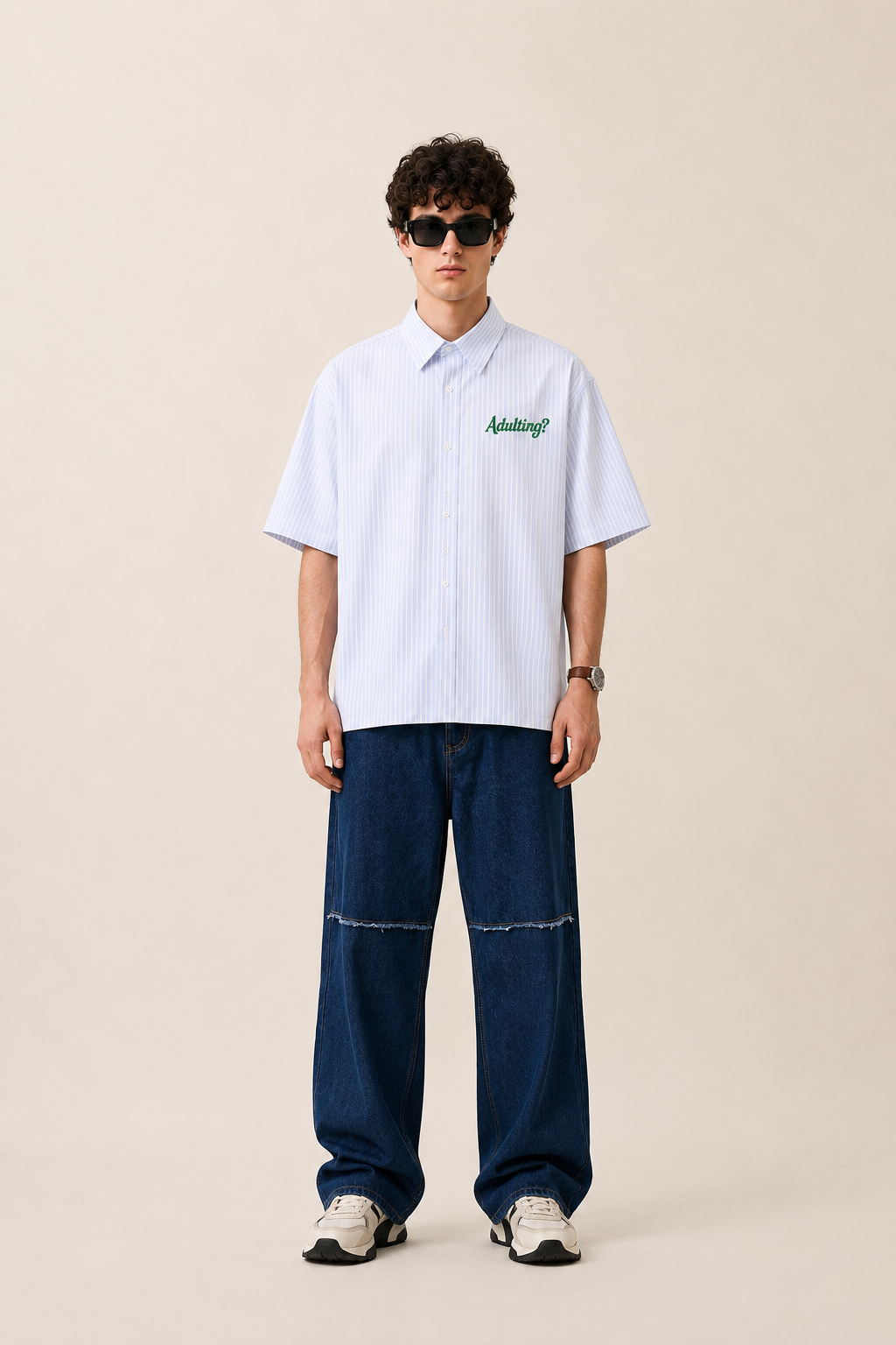Adulting-Premium Boxy fit Shirt