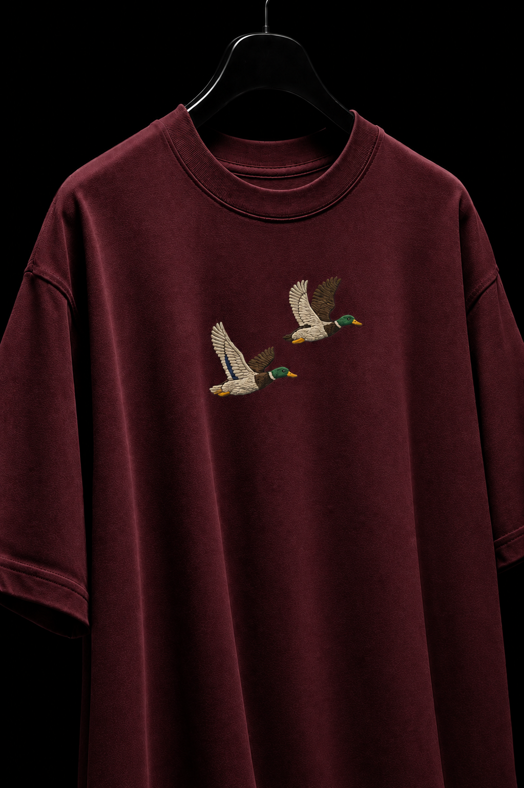 Twin mallard Embroidered Oversized tee