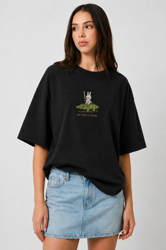 Dawn Raiders Embroidered Oversized tee