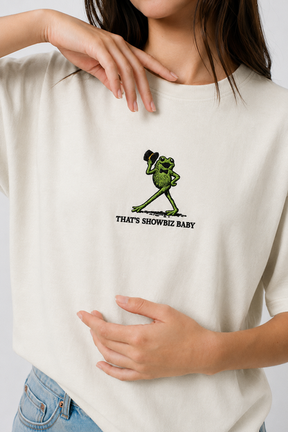 Showbiz Baby Embroidered Oversized tee