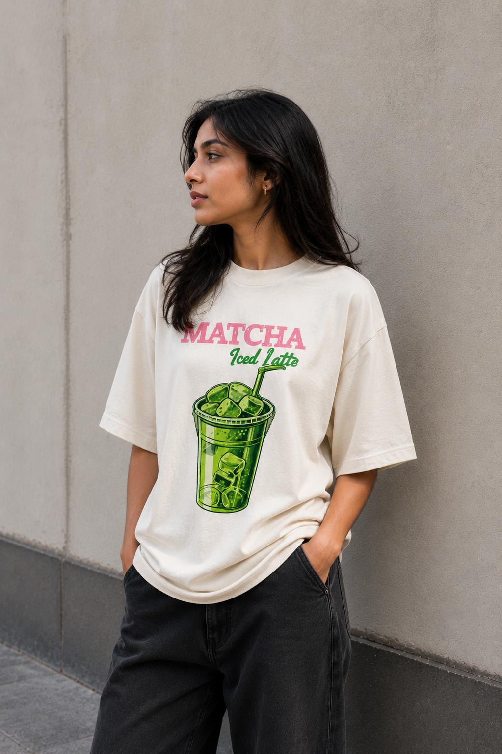 Matcha-Oversized tee