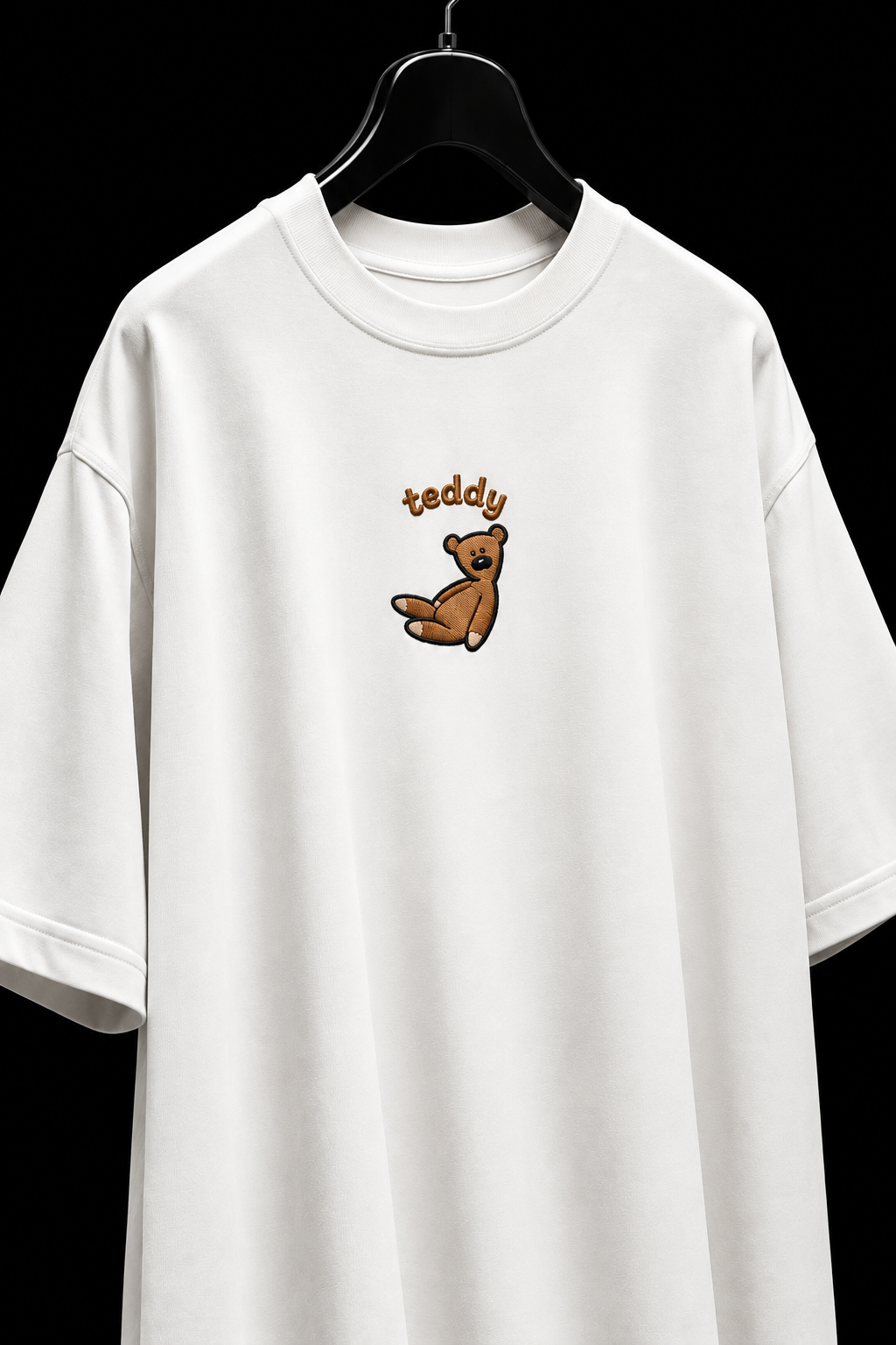 Mr. Teddy – Oversized Embroidered Tee