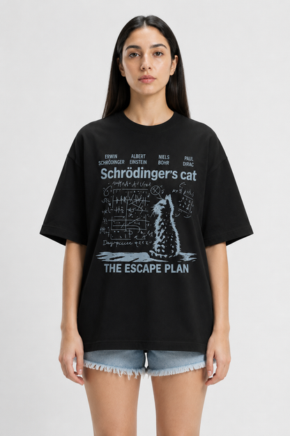 Schrodinger's Cat-Oversized tee