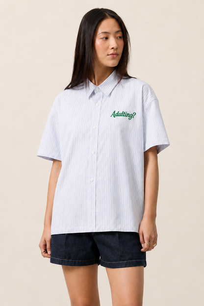 Adulting-Premium Boxy fit Shirt
