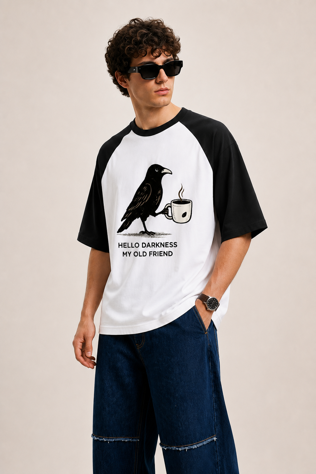 Hello Darkness-Oversized tee