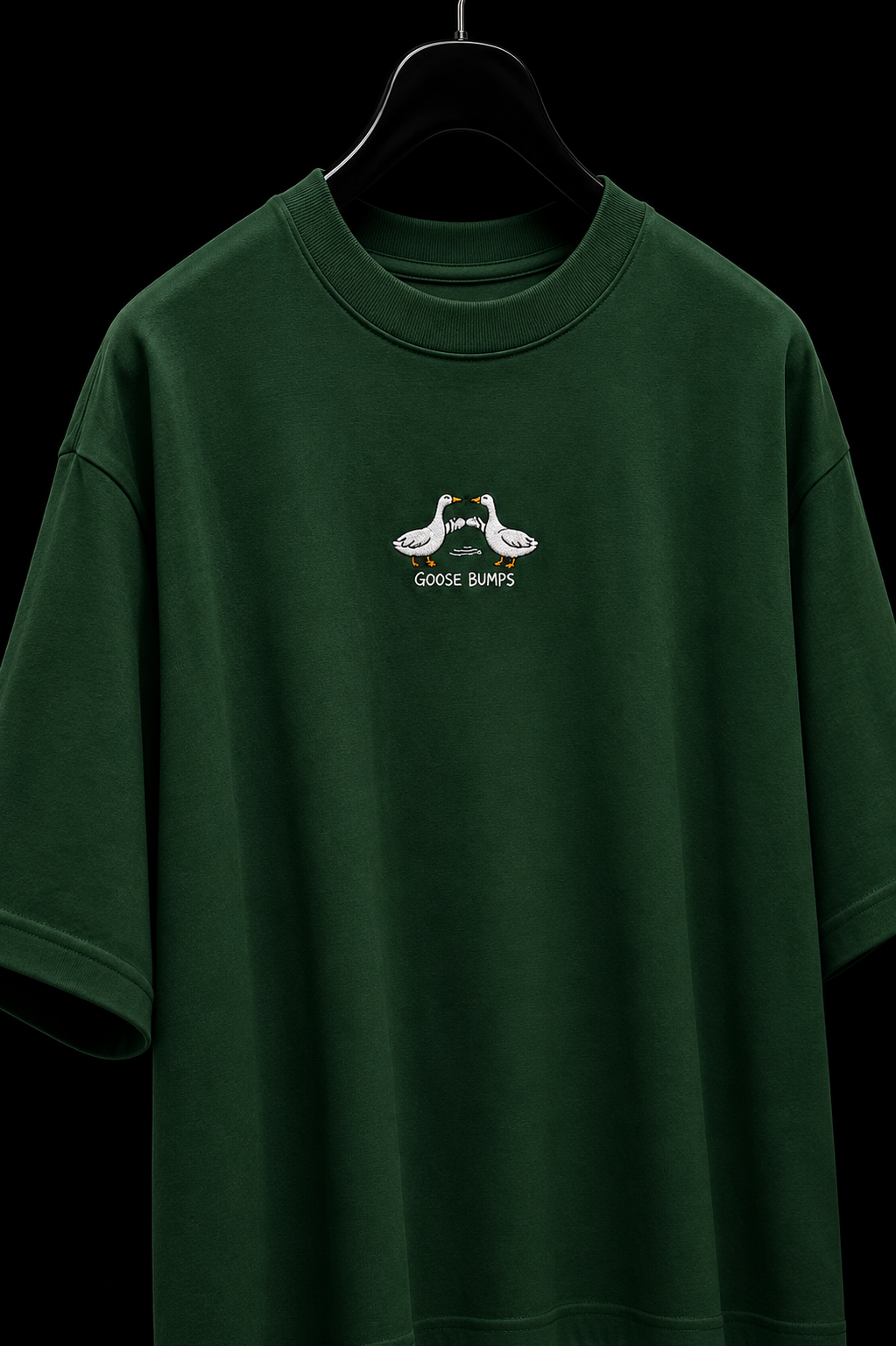 Goose Bumps- Embroidered Oversized Tee