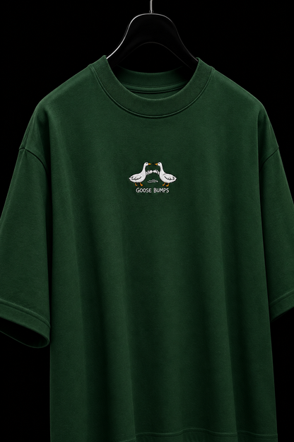 Goose Bumps- Embroidered Oversized Tee
