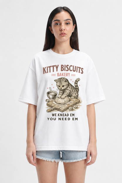 Kitty Biscuit-Oversized tee