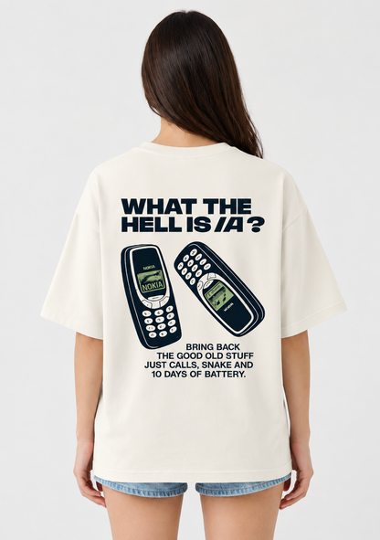 Old School Signal Tee-Oversized Tee
