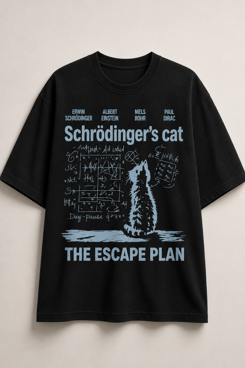 Schrodinger's Cat-Oversized tee