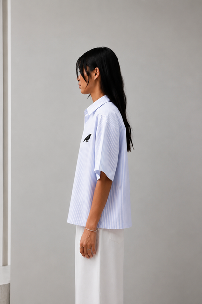 Crows Before Bros Boxy Shirt
