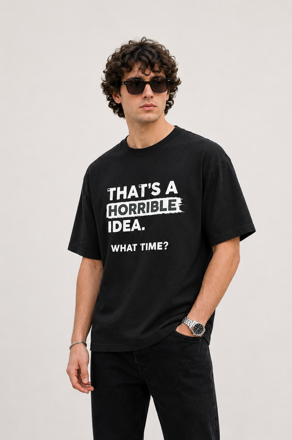 Horrible Idea-Oersized Tee