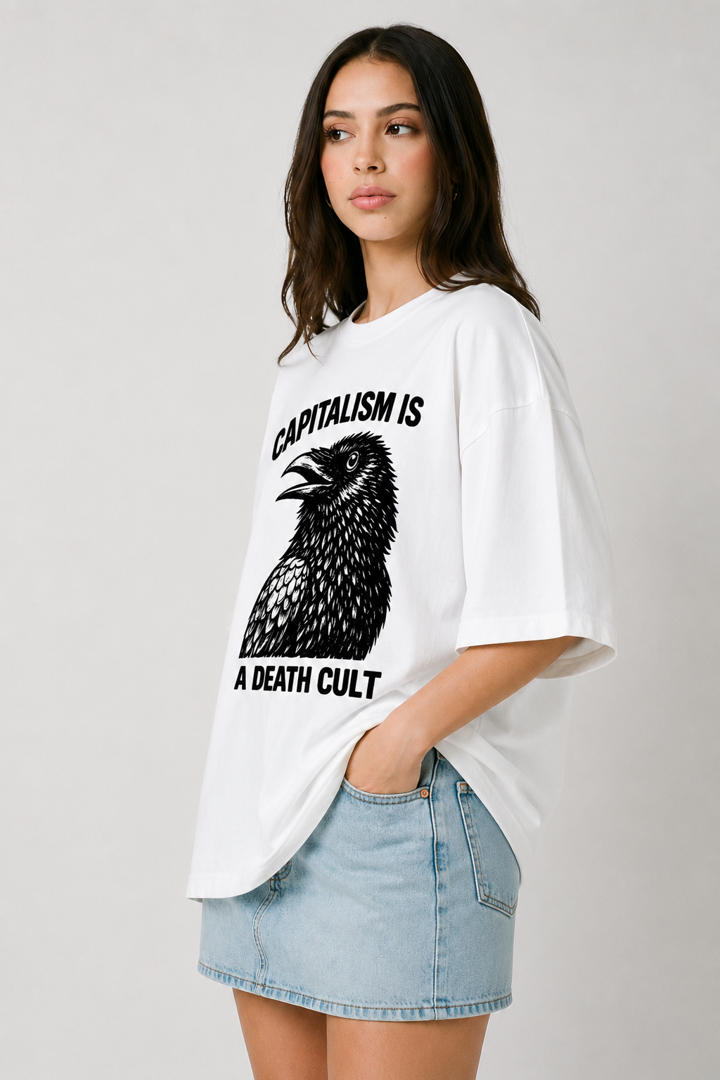 Capitalism-Oversized Tee