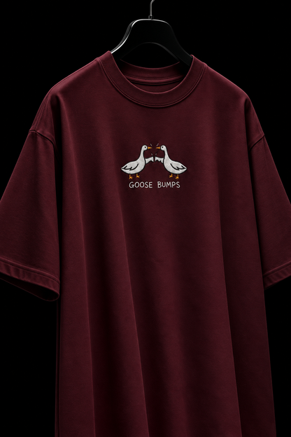 Goose Bumps- Embroidered Oversized tee