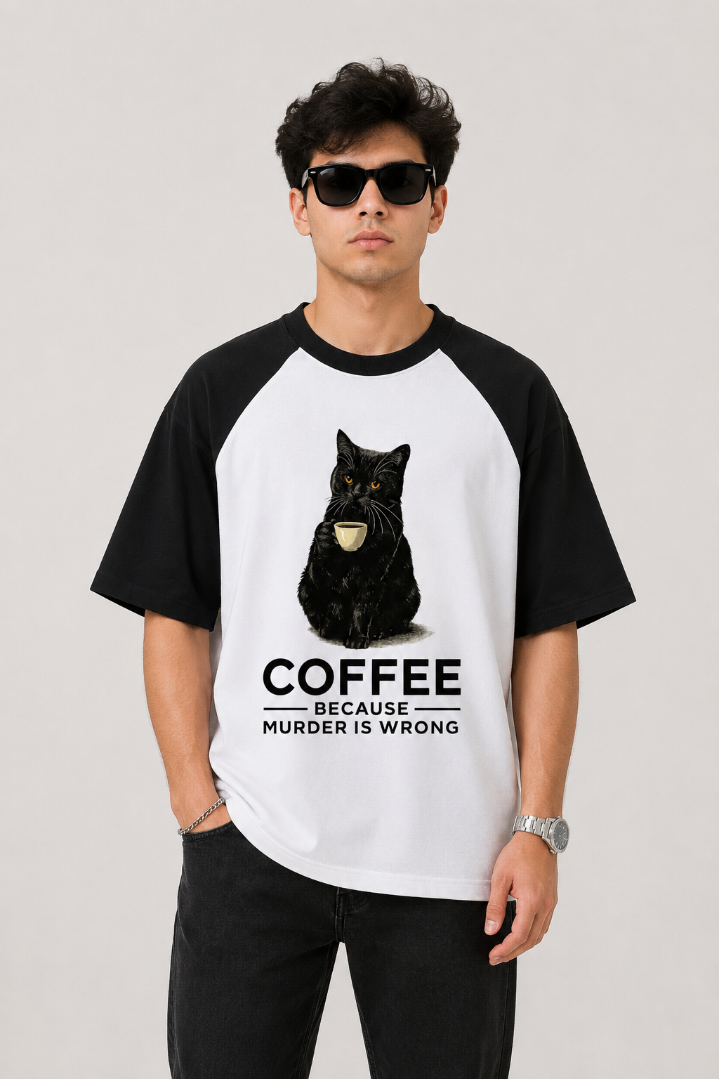 Murder Is Wrong-Oversized tee