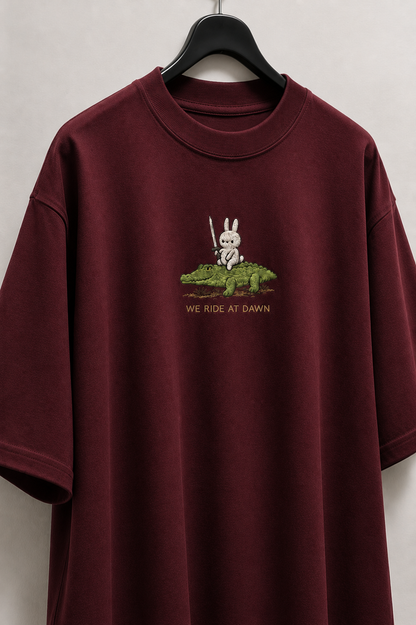 Dawn Raiders Embroidered Oversized Tee