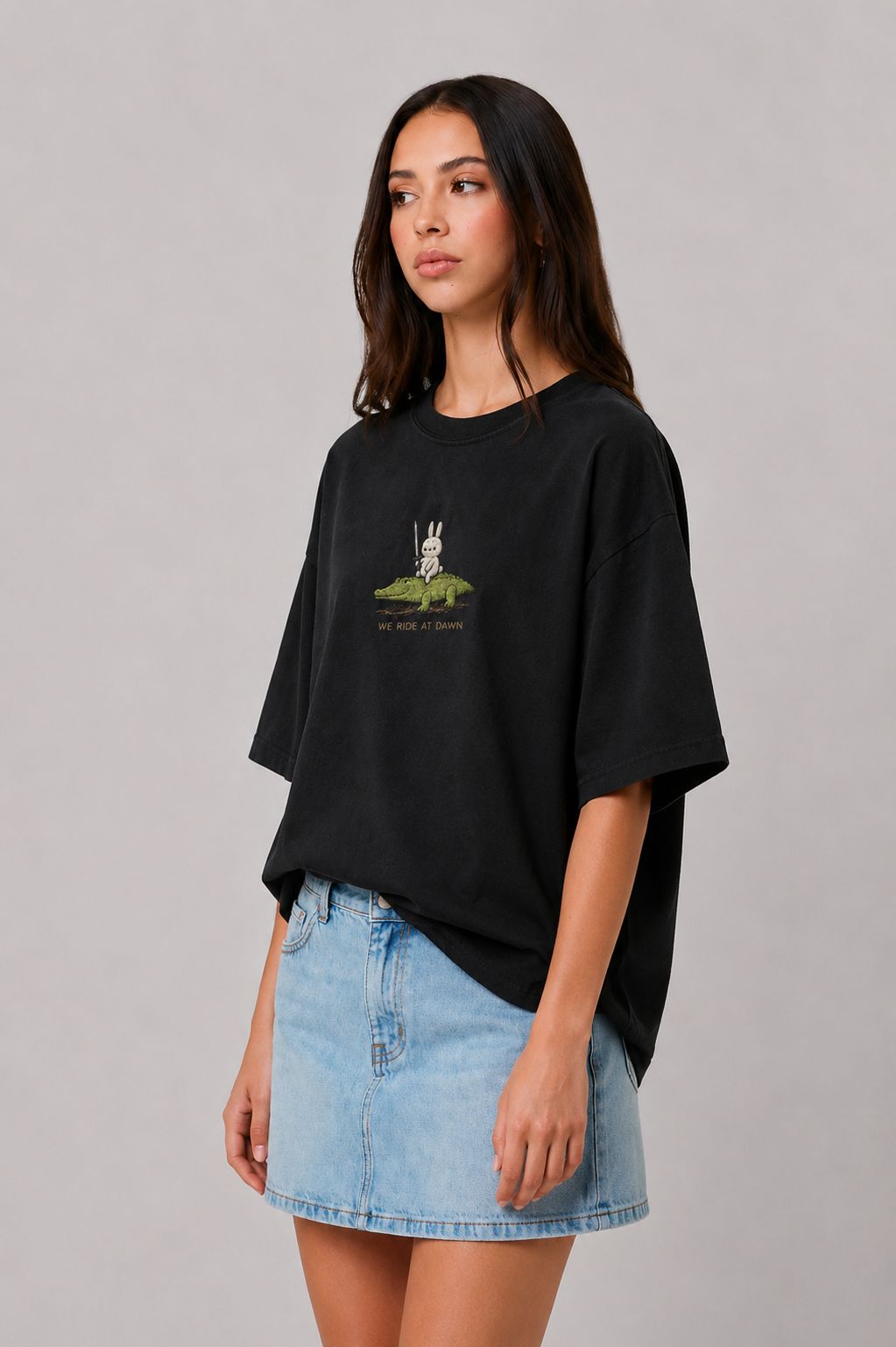 Dawn Raiders Embroidered Oversized tee