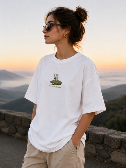 Dawn Raiders Embroidered Oversized Tee