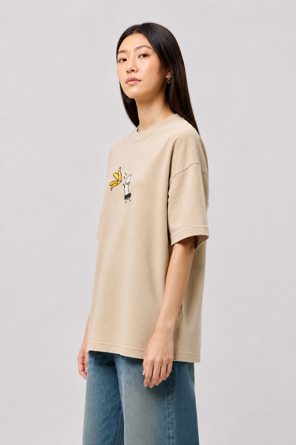 Slip Happens — Embroidered Oversized Tee